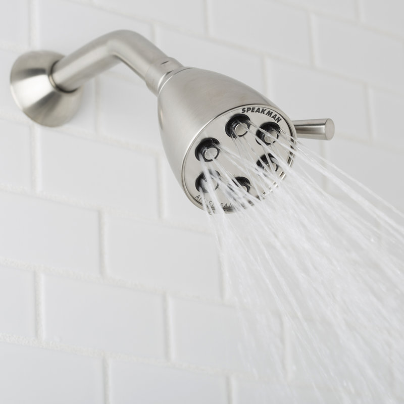 Tête de douche multifonction Icon Anystream, Nickel brossé
