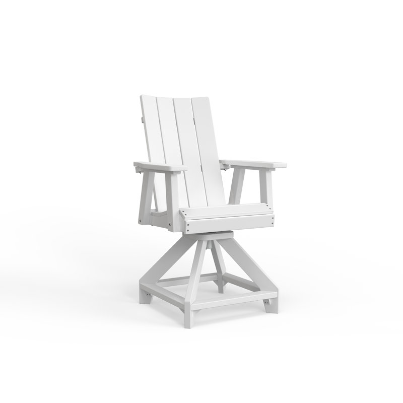 Chaise de comptoir pivotante Berlin Gardens SOL, Blanc