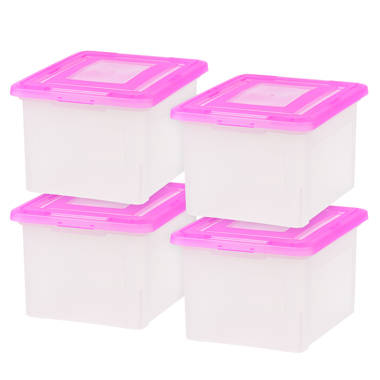 Plastic File Organizer Box (Set of 4) Iris USA, Inc.