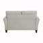 Causeuse rembourrée moderne en tissu texturé de couleur sable avec coussins attachés pour un mobilier de salon polyvalent-1772596983
