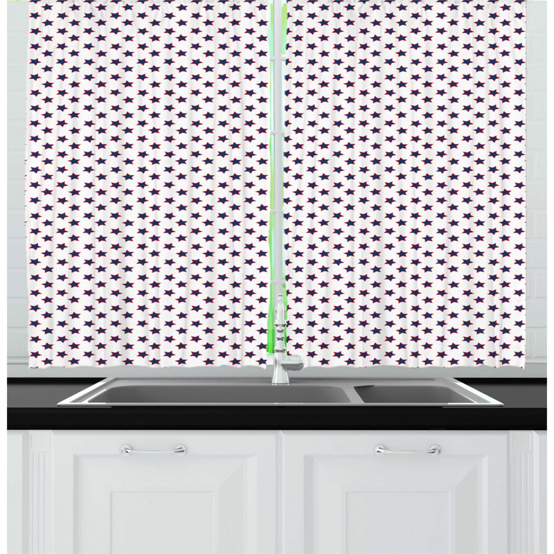 Geometric Kitchen Curtain