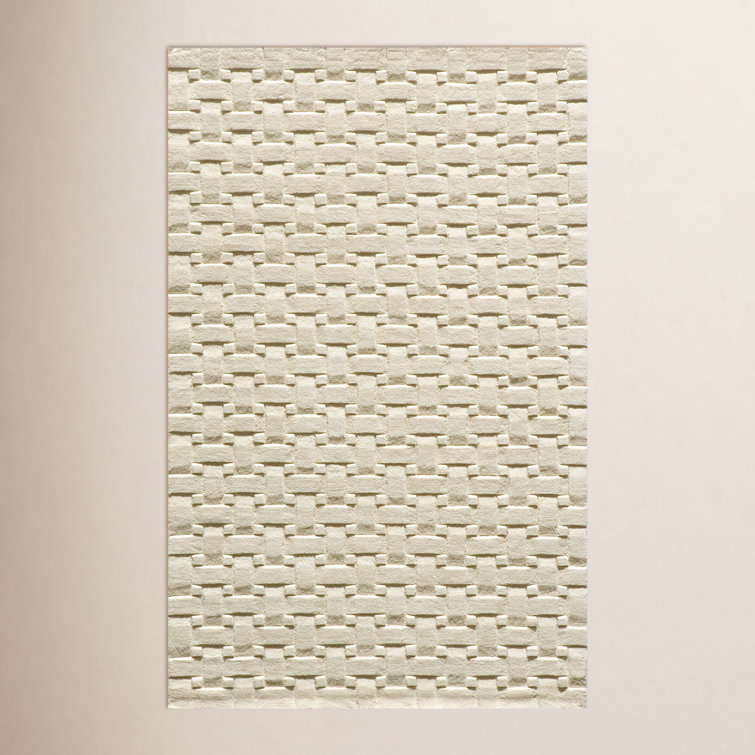 Carissa Hand Tufted Wool Ivory Rug