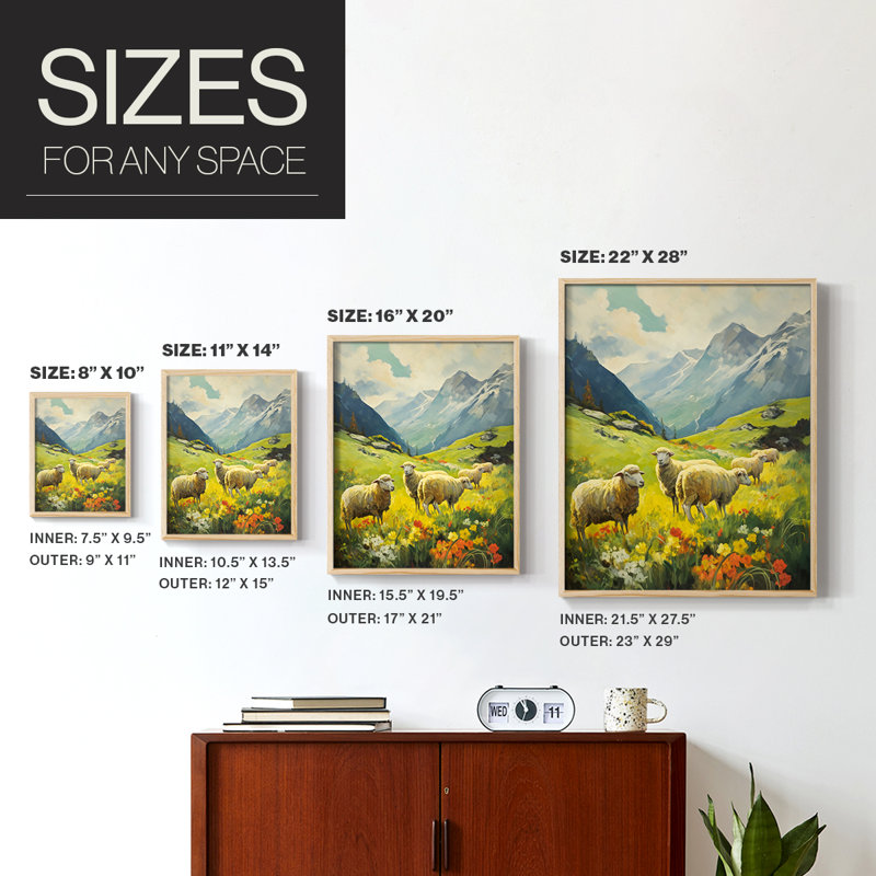 LANDSCAPES Series CCXLV, reproduction encadrée - bois massif, H 11 po x l 9 po