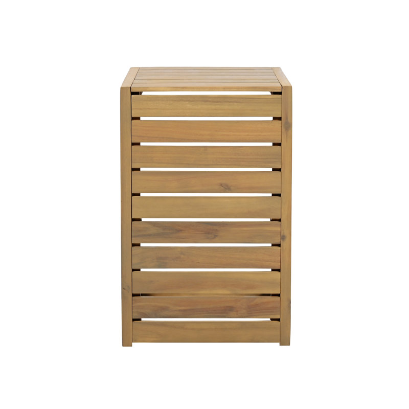 C-Shape End Table, Brown