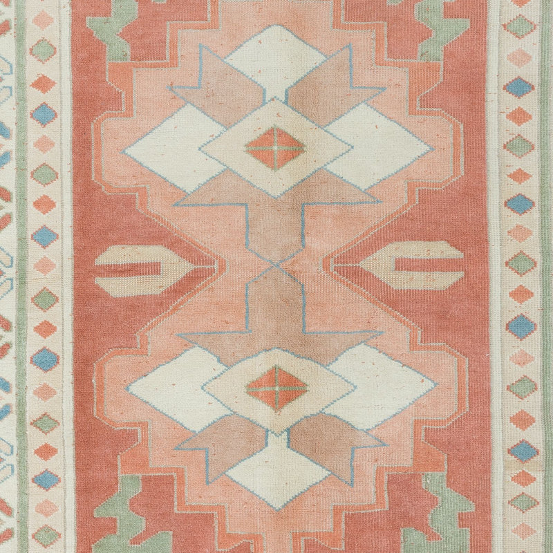 Tapis traditionnel turc, tapis fait à la main rétro, 100% laine