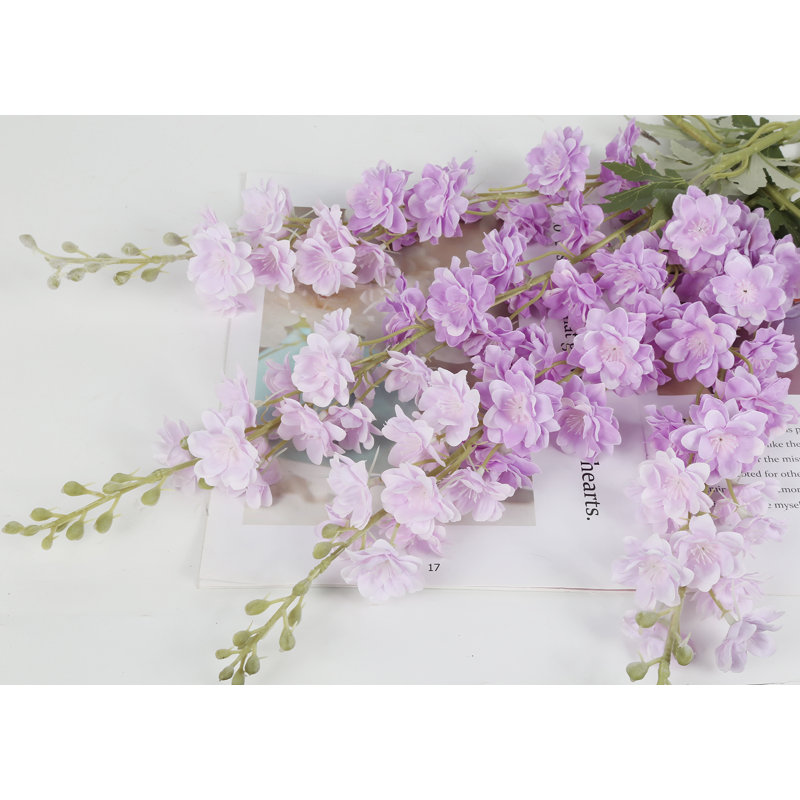 Décoration de fête Delphinium, Rose rouge