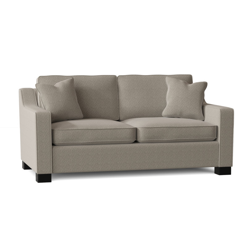 Aceyon Upholstered 71'' Sleeper Sofa, Espresso, Giovanna Moondust