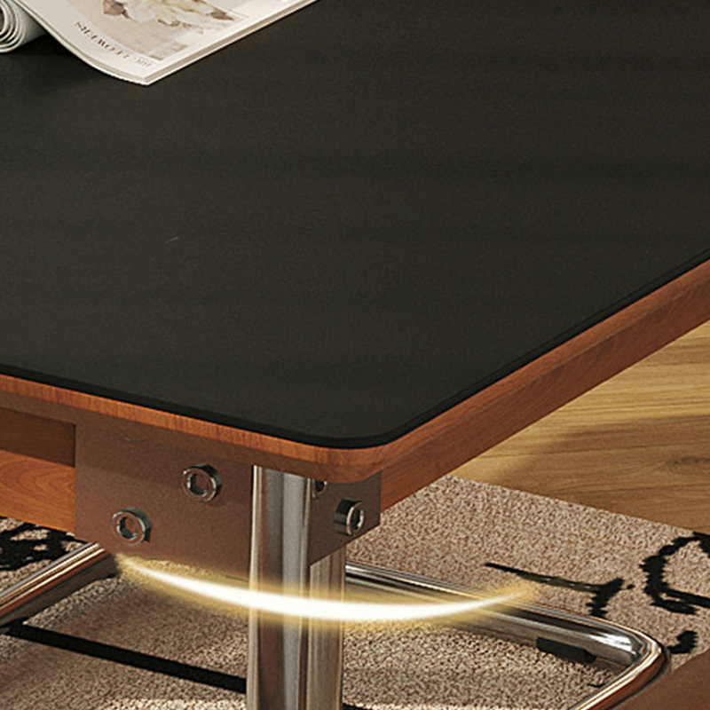 Table de salle à manger en pierre avec pieds en acier inoxydable, H 29,53 po x L 70,87 po x l 35,43 po