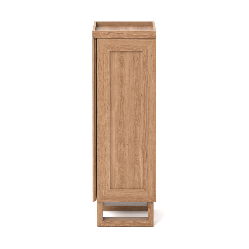 Mezza Freestanding Bathroom Cabinet, Natural Oak