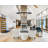 Santiago 12-Light Chandelier in Matte Black with Warm Brass Accents