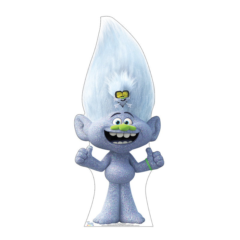 Tiny & Guy Diamond Trolls World Tour Lifesize Cardboard Cutout