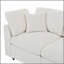 Ensemble de canapé 4 pièces, 2 fauteuils d'appoint + causeuse + repose-pieds mobile, ensemble de canapé revêtu de chenille avec structure en bois massif, comprend 3 coussins décoratifs, ensemble de mobilier de salon moderne-1613762187