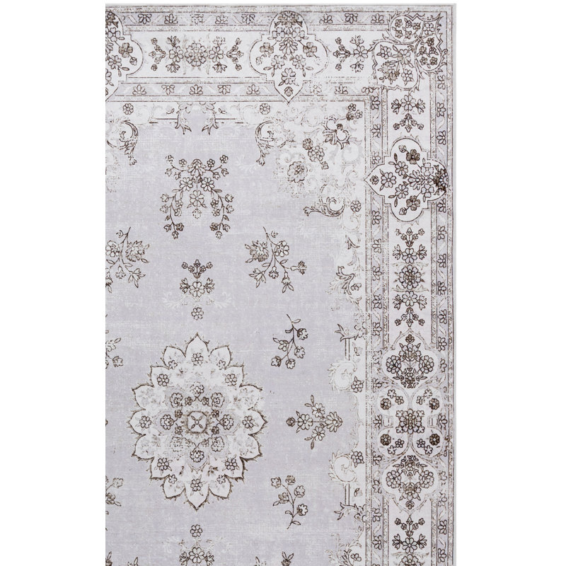 Arizona Performance Machine Washable Floral Indoor Rug, Rectangle 4' x 6'