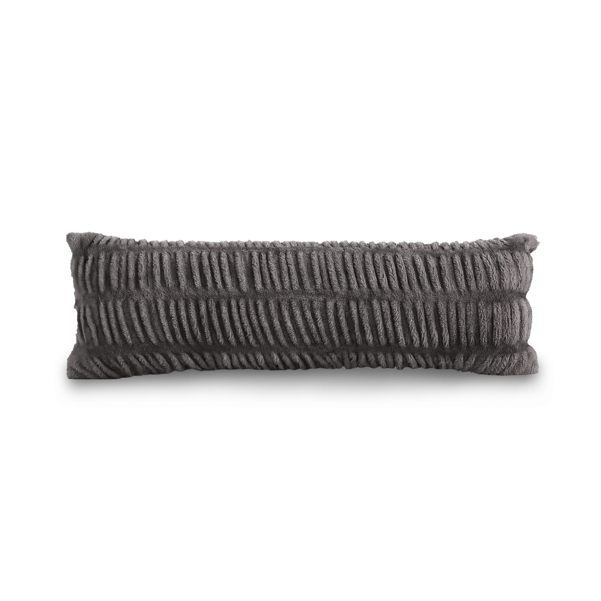 Ruched faux fur cheap pillow