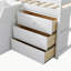 Lit mezzanine double avec armoires et tiroirs-1998294756