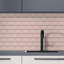 14cm W x 28cm L Aluminum Peel and Stick Subway Tile