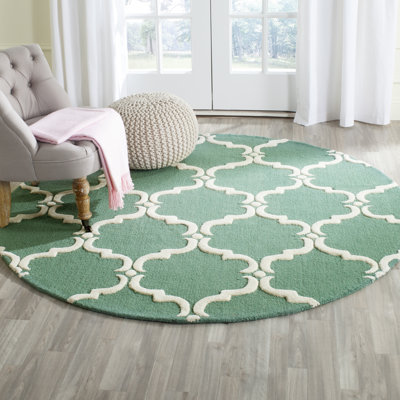 Lockeford Hand Tufted Wool Geometric Rug