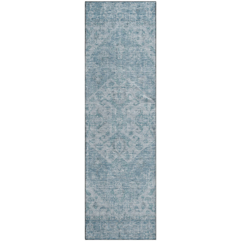 Premium Machine Washable Wayne AMF1104 Global Rug, Runner 2'3" x 7'6"