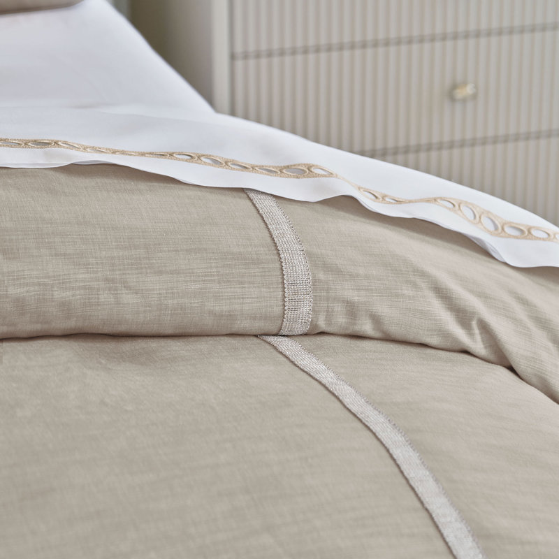 Emmeline Textured Button-Tufted Comforter, Super Queen Comforter