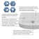 32.99'' L Undermount Single Bowl Fireclay Kitchen Sink