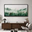 «Woodland Forest Landscape Green Mountain Mist Forest Nature Landscape», reproduction d'art sur toile-98042545-111176843