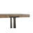 Horncastle Pine Solid Wood Top Metal Base Dining Table