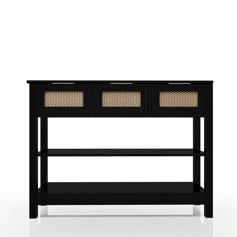 43.3'' Console Table, Black