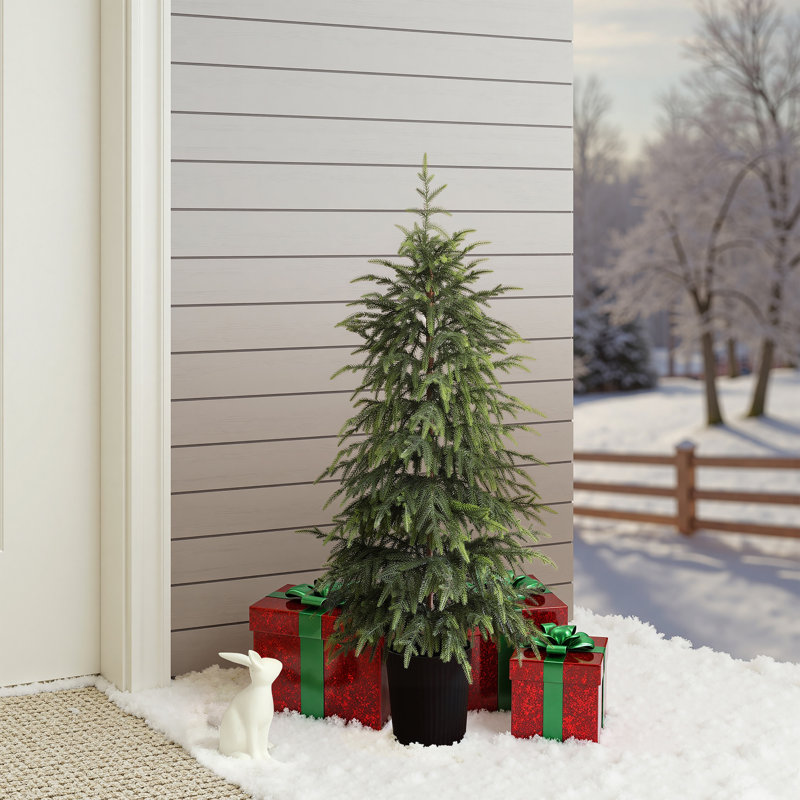 Sapin de Noël artificiel à branches vertes, 4'