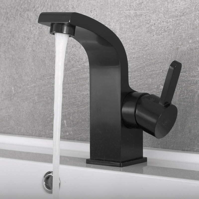 Single-Hole Single-handle Bathroom Faucet, Matte Black