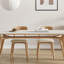 Table et chaise de salle à manger de style crème-111616903