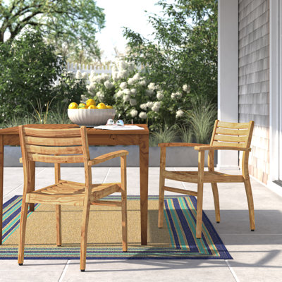 Chaise d'extérieur 100% teck certifiée FSC Rafael