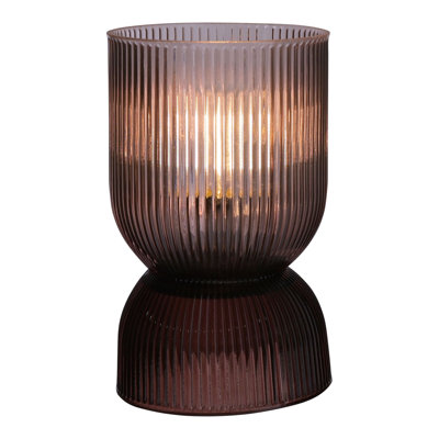 Battery Operated Curved Glass Lamp