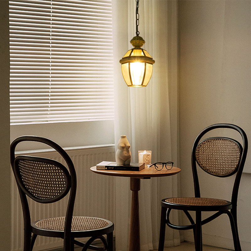 Luminaire suspendu en laiton à 1 lumière Allistair