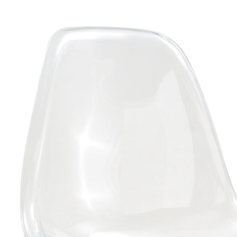 Ensemble de table de salle à manger 5 pièces avec plateau en verre et pieds en métal, Transparent / argent, Argent argent