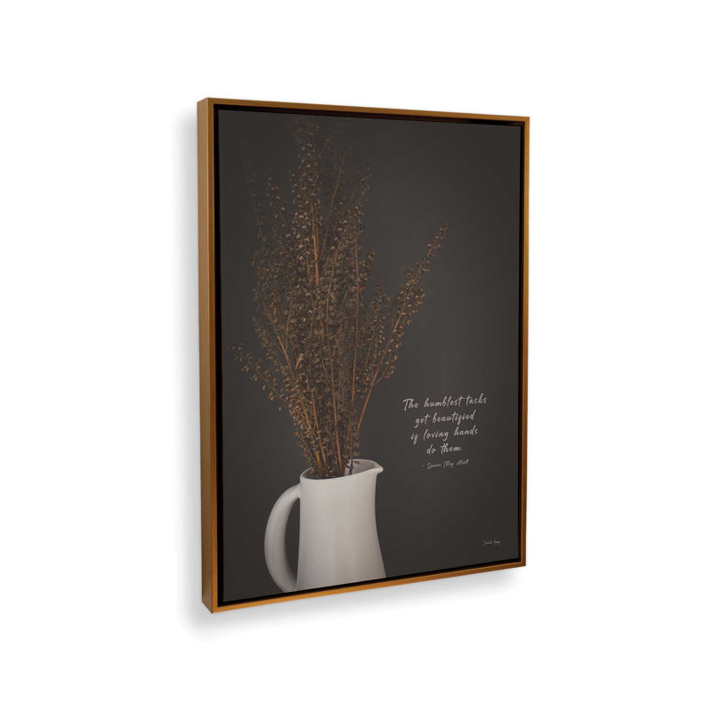 «Beautized Tasks» par Jennifer Rigsby, reproduction d'art, L 18 po x H 24 po, Doré, Toile avec cadre