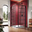 34" W X 34" D X 72" H Framed Square Shower Enclosure