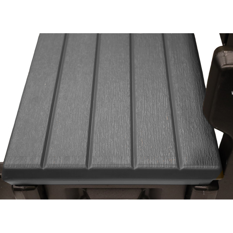 Signature Confer Plastics 50'' D Slip Resistant Hot Tub Step, Gray/Gray