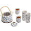 Jaeline 909 ml Roses Design Ceramic Floral Tea Set for 6 People-848921298
