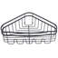  3 Piece Cornered Shower Caddy Shelves in Black