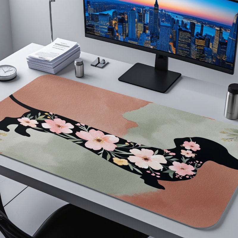 Polyester Desk Pad, 31.5x15.5