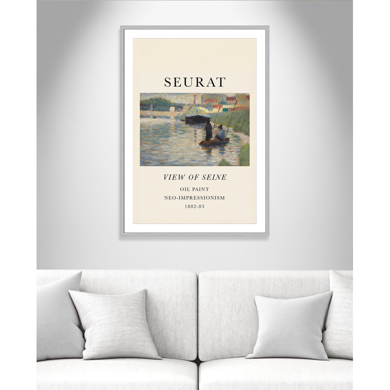 Collection «Old View» par Georges Seurat, Cadre photo argenté, Oui, H 41,5 po x l 29,5 po x P 1,25 po