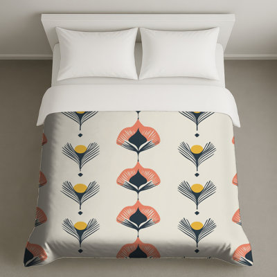 Art Deco Floral Motif Duvet Covers