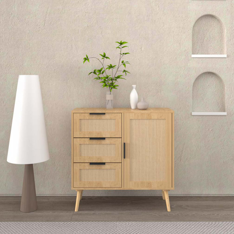 Commode en rotin