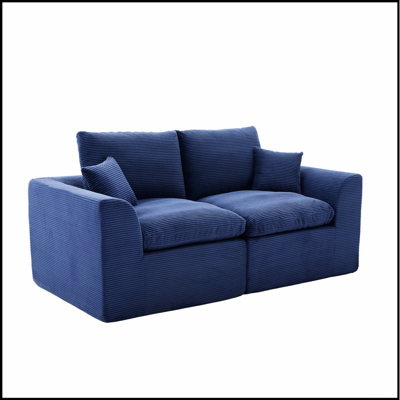 Canapé modulaire modulaire Cloud, canapé moderne confortable avec housses amovibles, aucun assemblage requis pour une installation facile