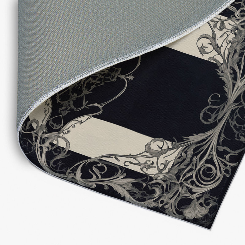 Tapis intérieur et extérieur Veil Of Night, Rectangulaire 3 pi x 5 pi