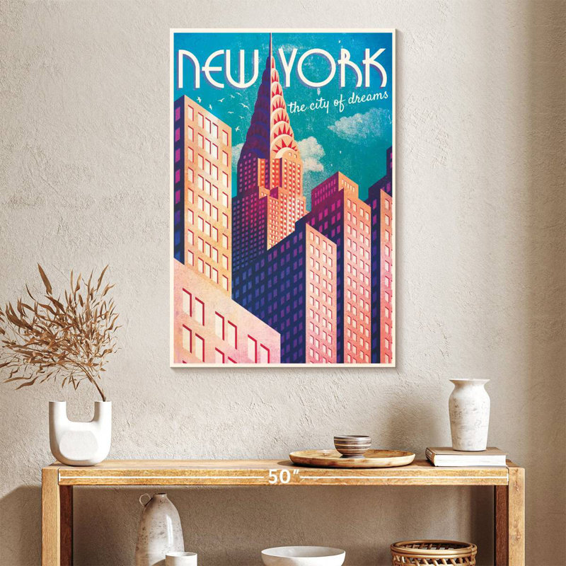 New York City of Dreams, H 39 po x l 26 po