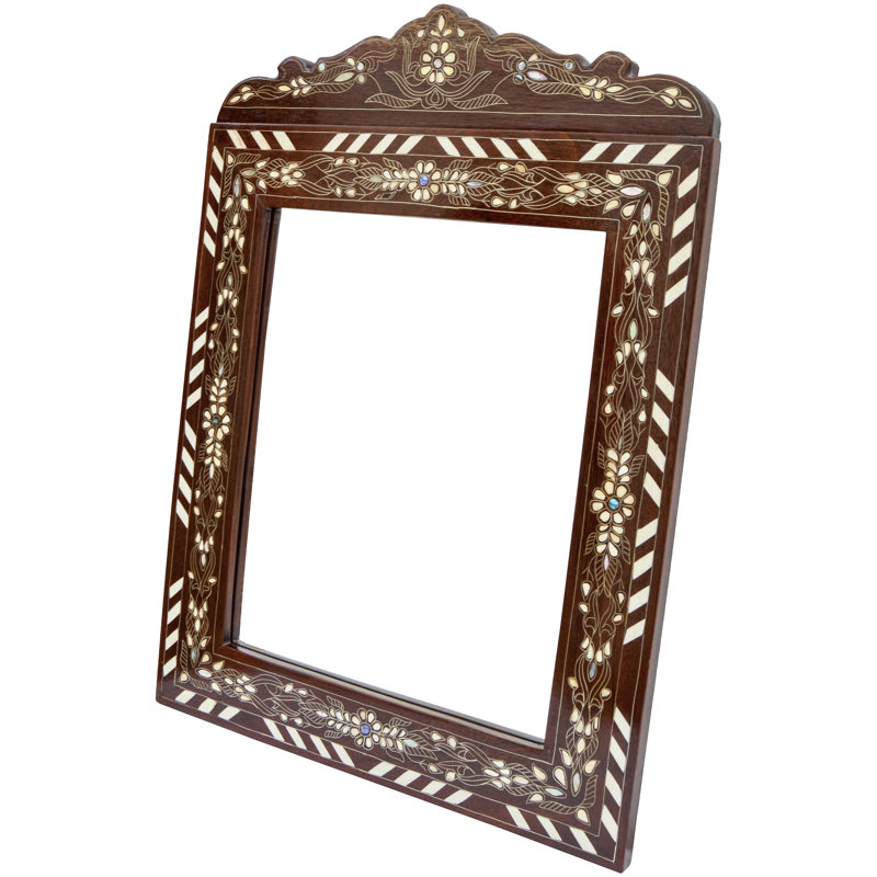 Syrian Arch Solid Wood Wall Mirror