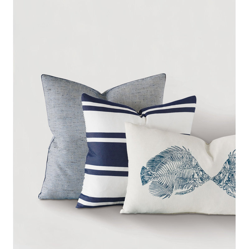 Summerhouse Square Pillow Cover & Insert, Polyester