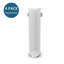 Coin intérieur en aluminium argenté mat (ensemble de 4)-122435313