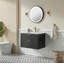 Meuble-lavabo mural simple 30 po avec lavabo en céramique